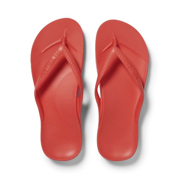 Kids - Arch Support Flip Flops - Coral